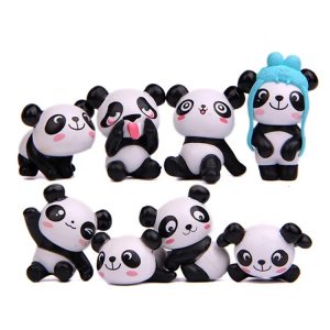 Panda 8 Figures Set