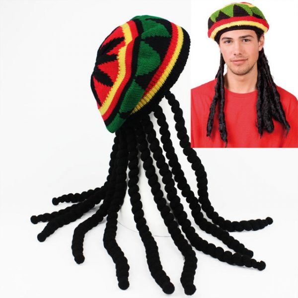 Bob Marley Hat With Hair