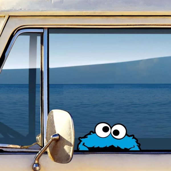 Cookie Monster Car Stickers - Image 4