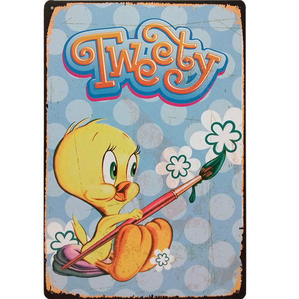 Tweety Metal Sign