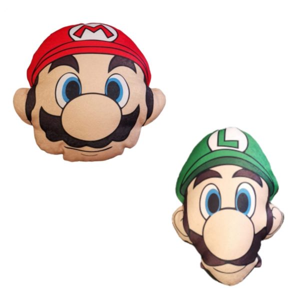 Mario Luigi 3D Cushions