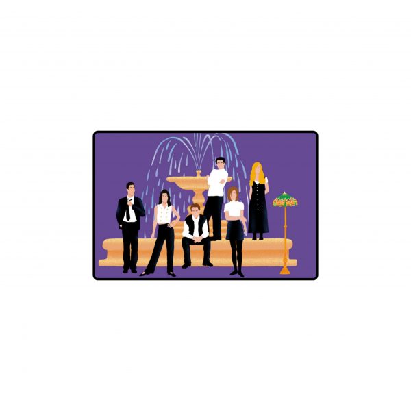 Friends Fountain Fridge Magnet