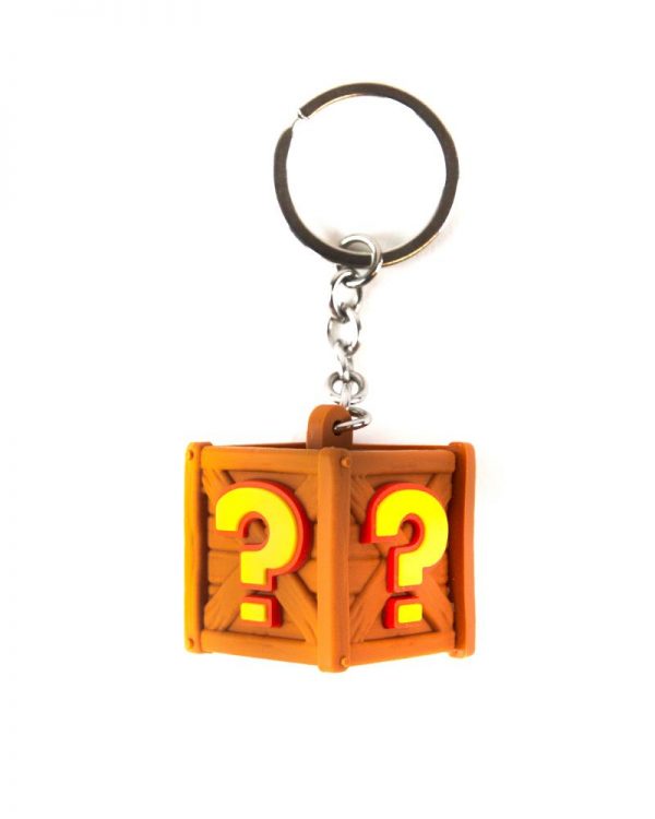 Crash Bandicoot Box Keychain