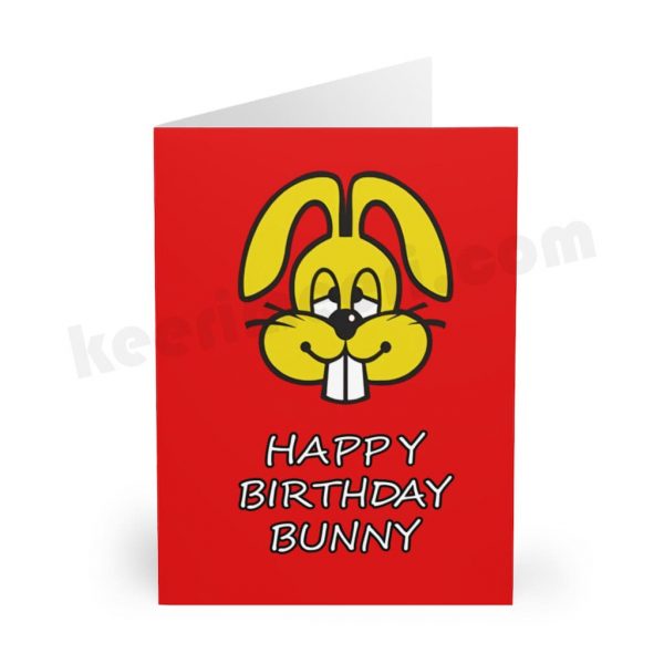 BUNNY Birthday Card