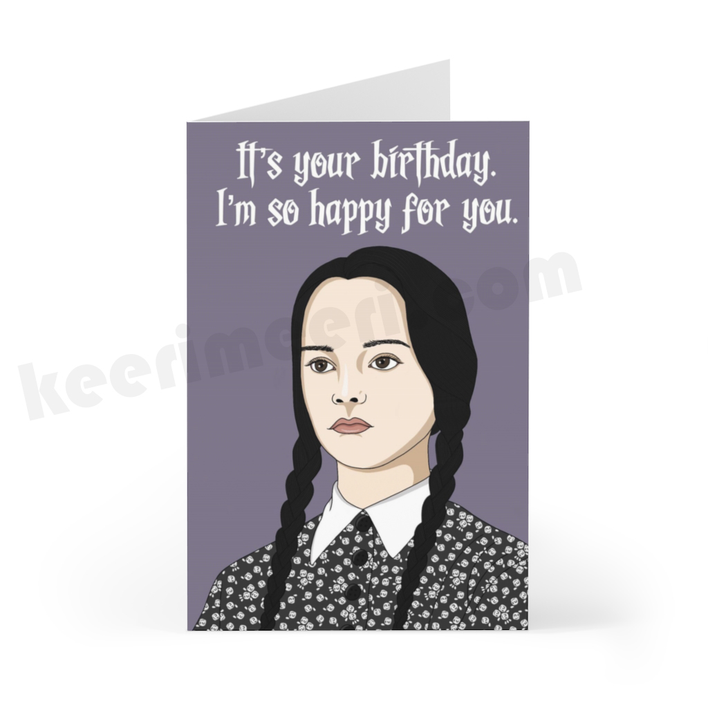 Wednesday Birthday Card 