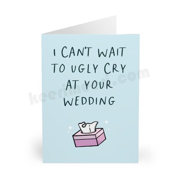 UGLY CRY Wedding Card
