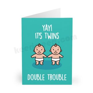 TWINS Baby Born Card