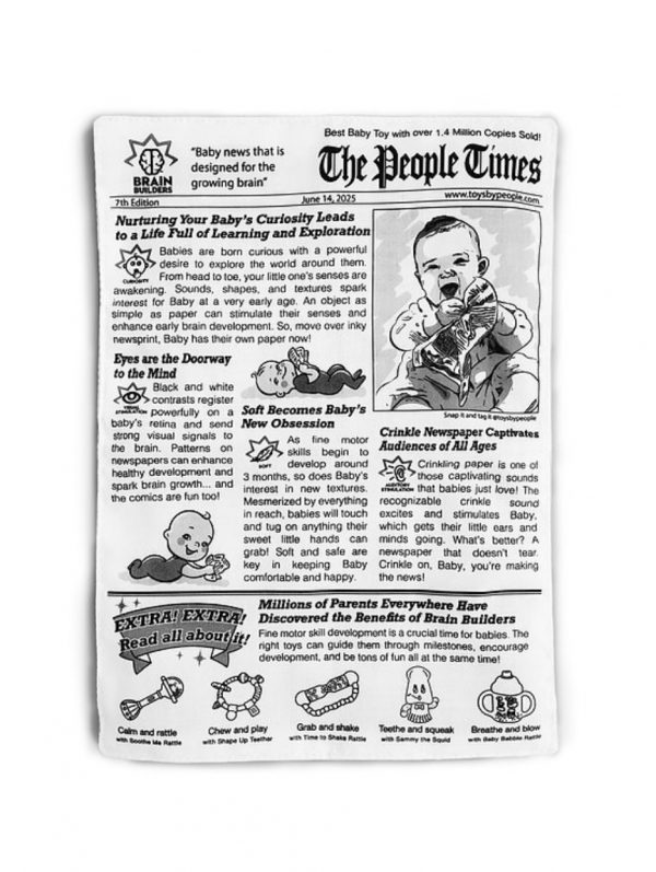 Baby Chewing Newspaper - Image 4