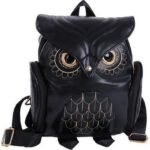 Owl Leather Mini Backpack