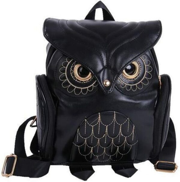 Owl Leather Mini Backpack