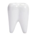 Ceramic Tooth Shape Brush Holder - Image 4