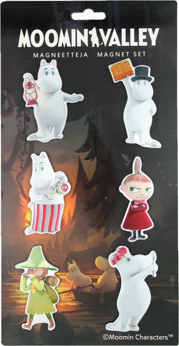 Moomin Family 6 Magnets Set