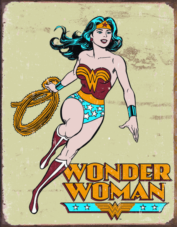 Wonder Woman Metal Sign