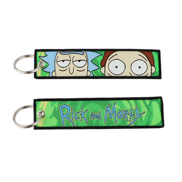 Rick and Morty Tag Keychain