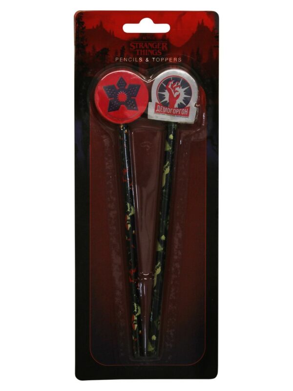 Stranger Things Pencil and Toppers Set