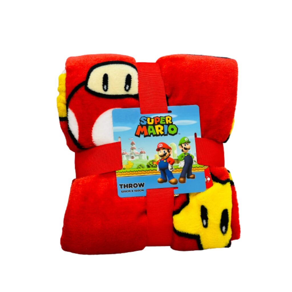 Super Mario Throw Blanket كيري ميري