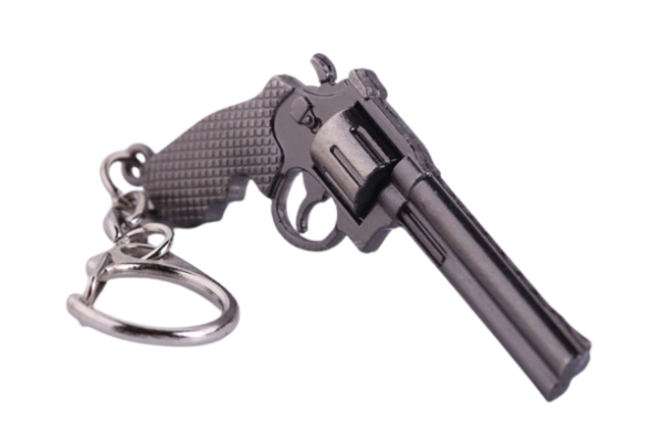 Metal Gun Keychain