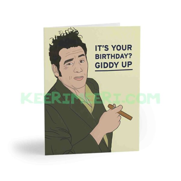 GIDDY UP Birthday Card