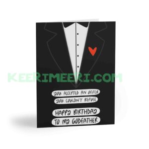 MY GODFATHER Birthday Card
