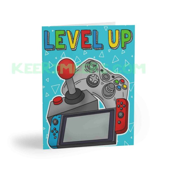 LEVEL UP Birthday Card