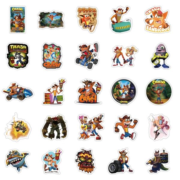 Crash Bandicoot 50 Stickers Collection - Image 3