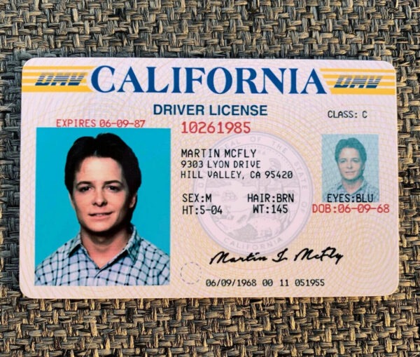 Back to the Future Business Card