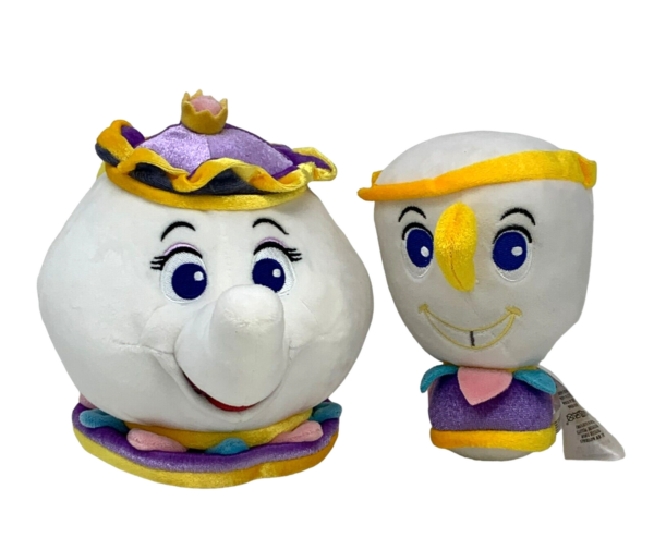 Beauty The Beast Mrs. Potts & Chip Official Lot 2 Large 10" Plush