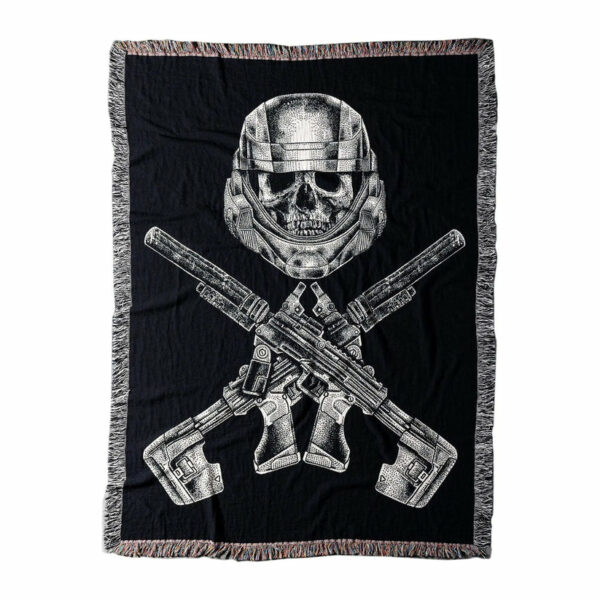 NO QUARTER (Woven Blanket) (Black)
