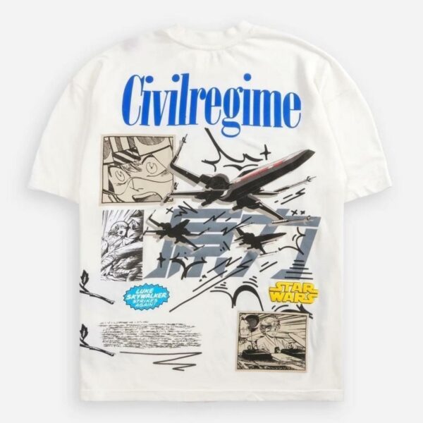 CIVIL REGIME STAR WARS LUKE MANGA AMERICAN OVERSIZED TEE SHIRT - Image 3