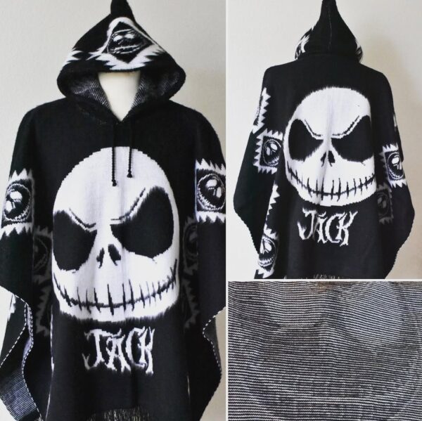 The Nightmare Before Christmas Jack Skellington Poncho - Image 2