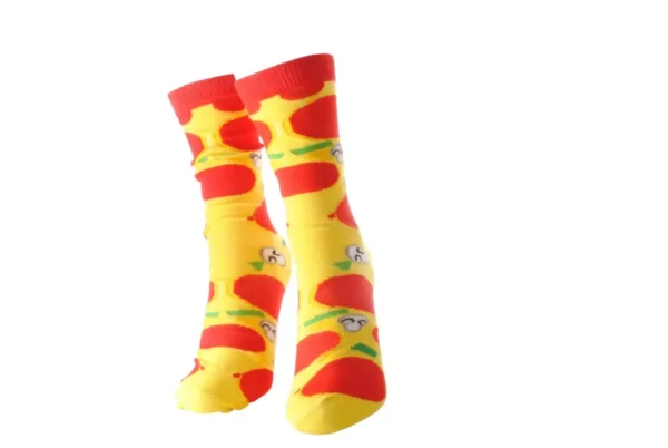 Novelty Funky Bring Me Pizza Box Socks Funny Ladies Mens Gift 4 Pairs Inside - Image 4