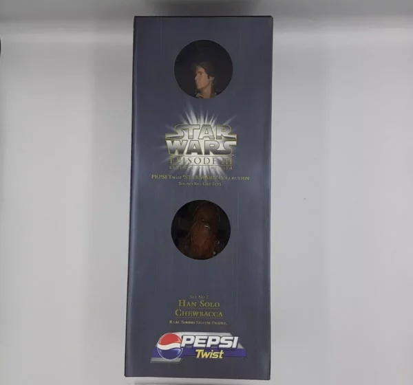 PEPSI TWIST Star Wars III Novelty Sound Big Cap Set No.2 HAN SOLO & CHEWBACCA - Image 2