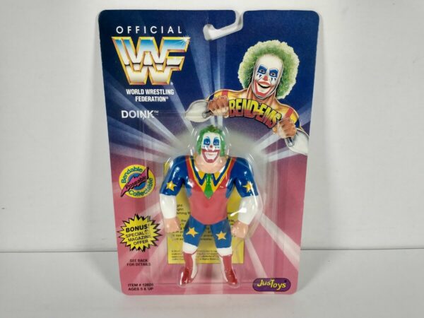 Doink the Clown WWF WWE Wrestling Bend 1994 Just Toys Action Figure
