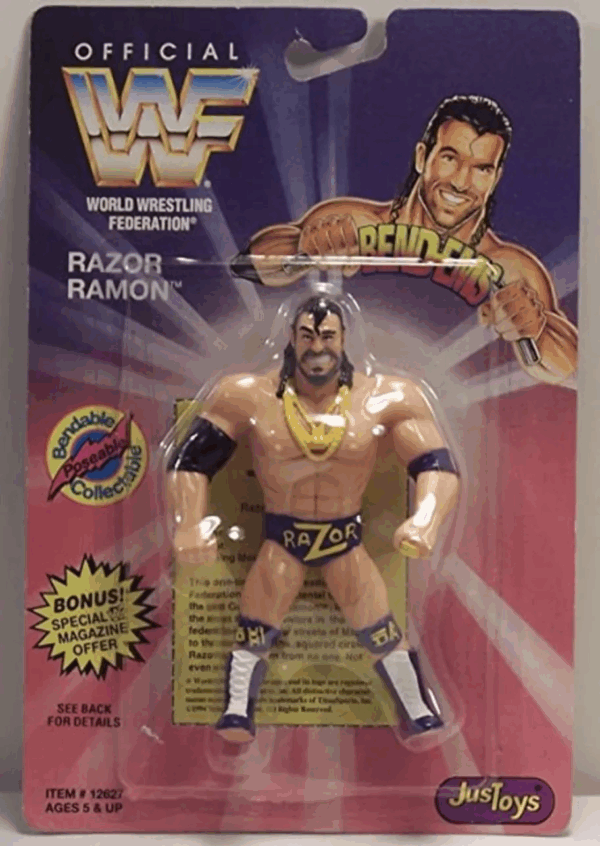 ACTION FIGURE Razor Ramon (1994) Bend Ems JusToys