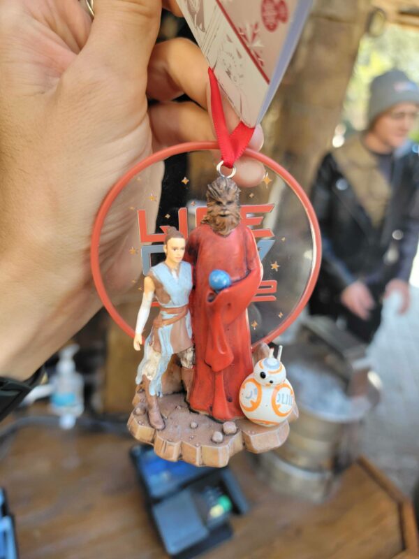 Disneyland Star Wars Life Day Rey and Chewie ornament - Image 2